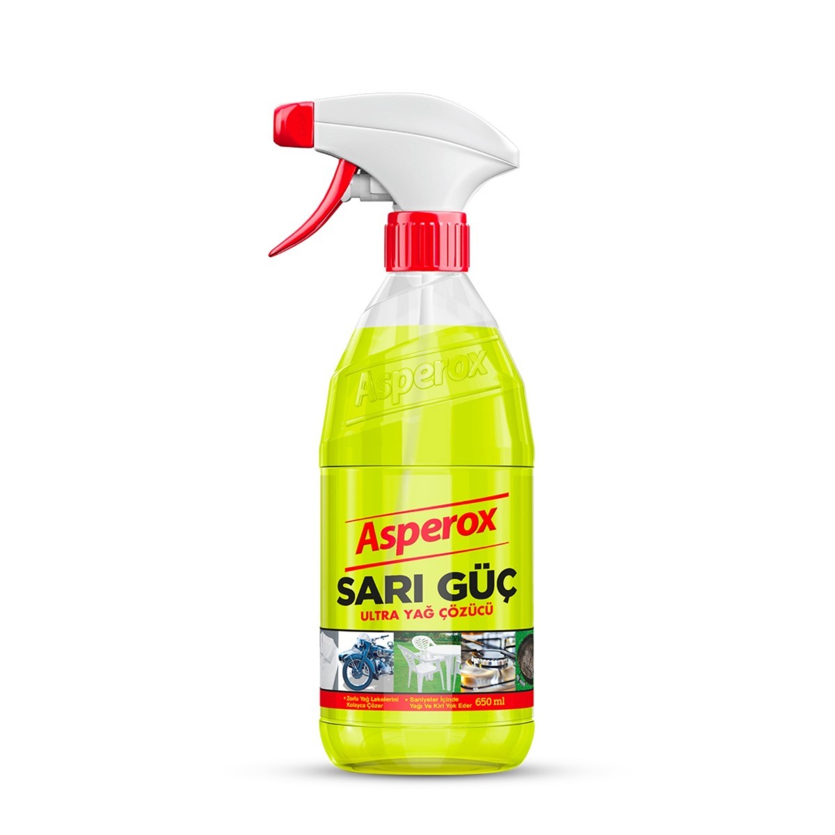 Asperox Sarı Güç Ultra Yağ Çözücü Sprey 650 Ml
