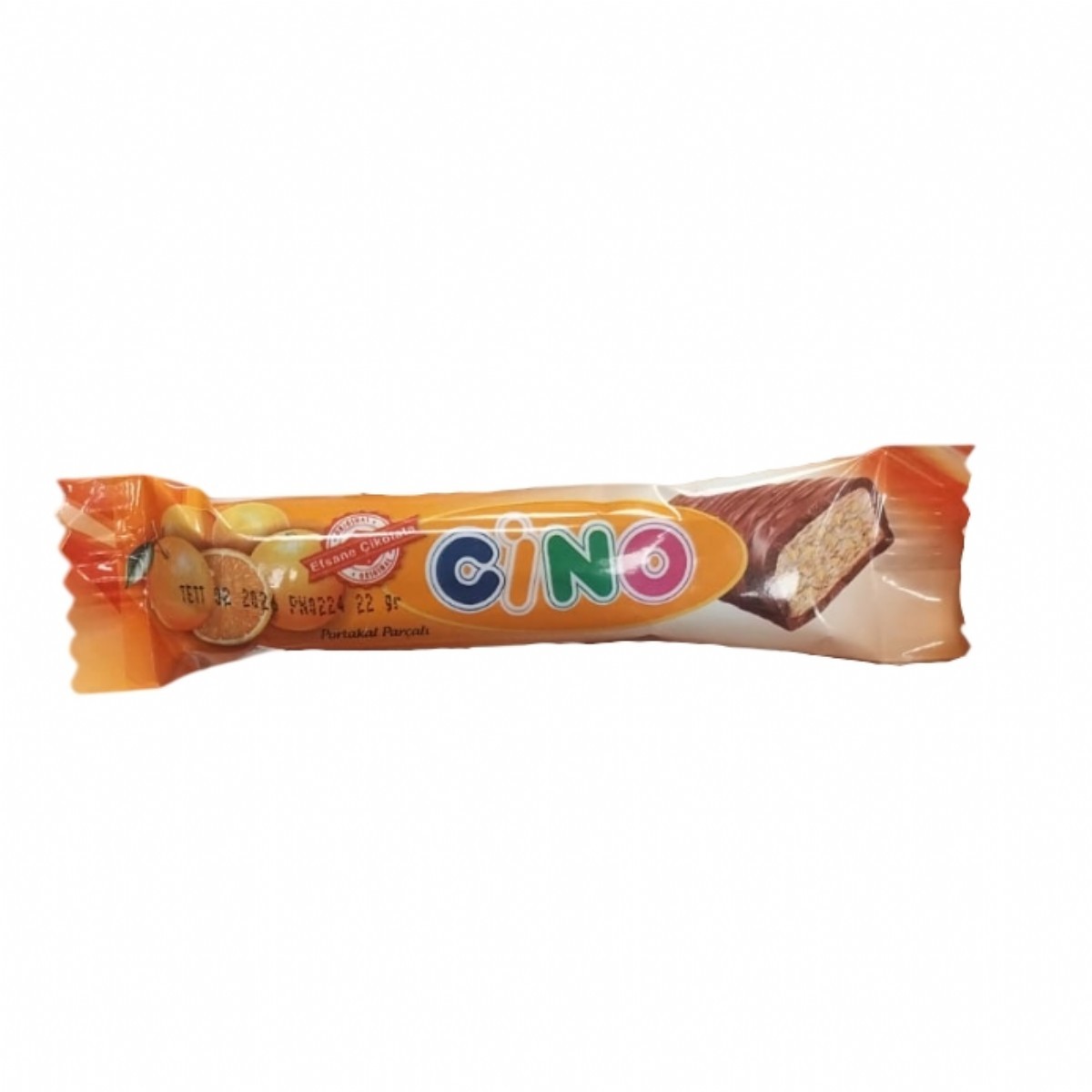Cino Sütlü Çikolata Kaplı Portakal Parçalı Bar 22 Gr | Başdaş