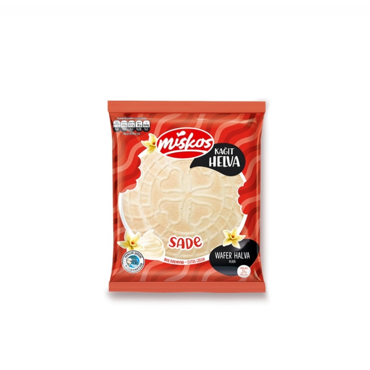 Miskos Vanilya Aromalı Kağıt Helva 45 G