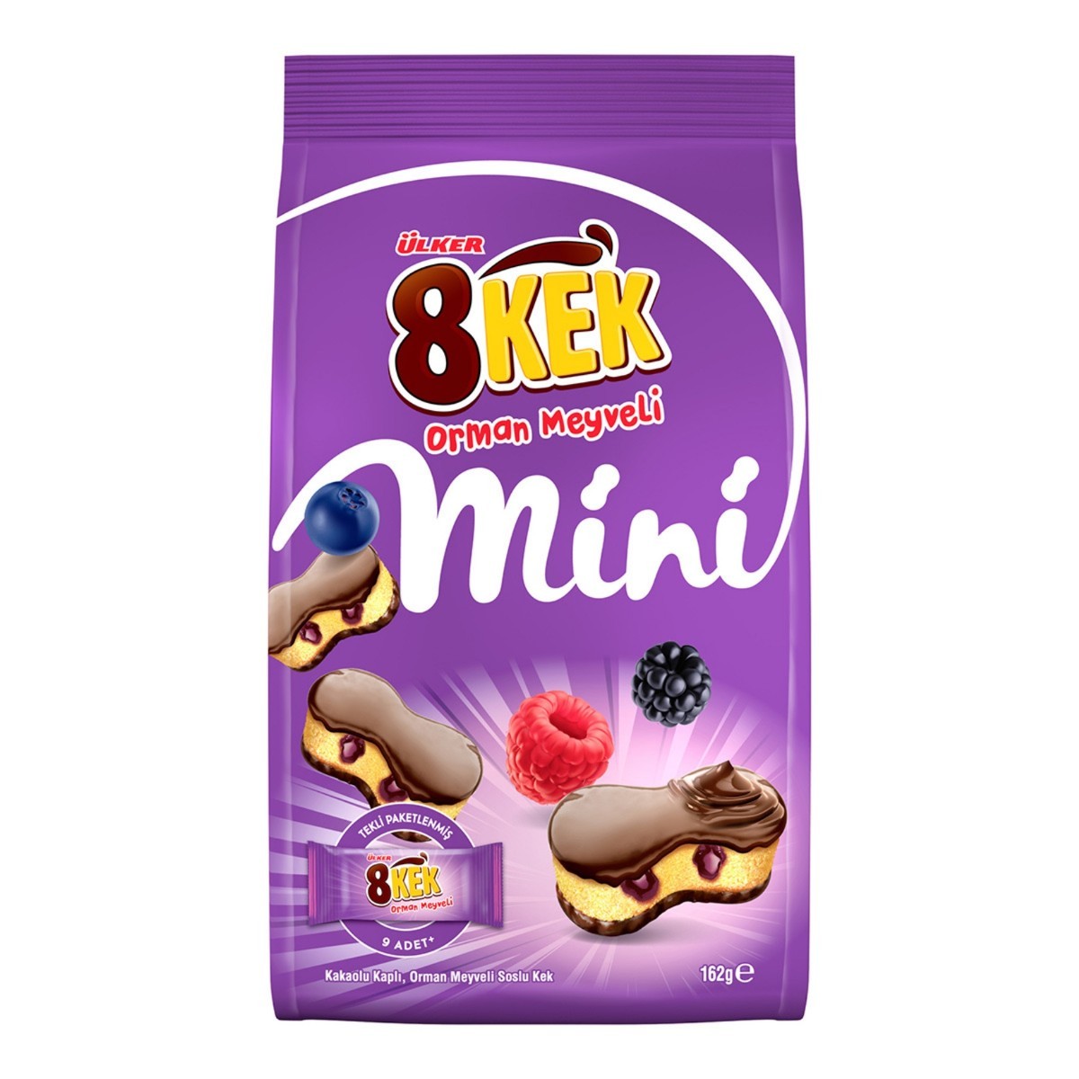 Ülker 8 Kek Orman Meyveli Mini Kekler 162 Gr
