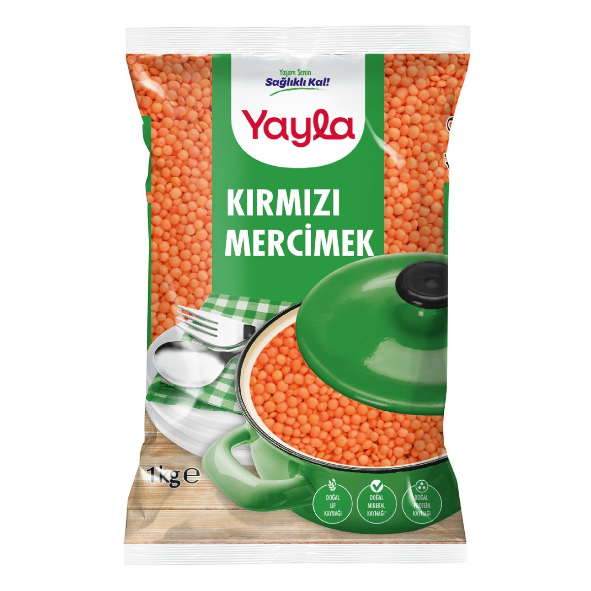 Yayla Bakliyat Kırmızı Mercimek 1 Kg