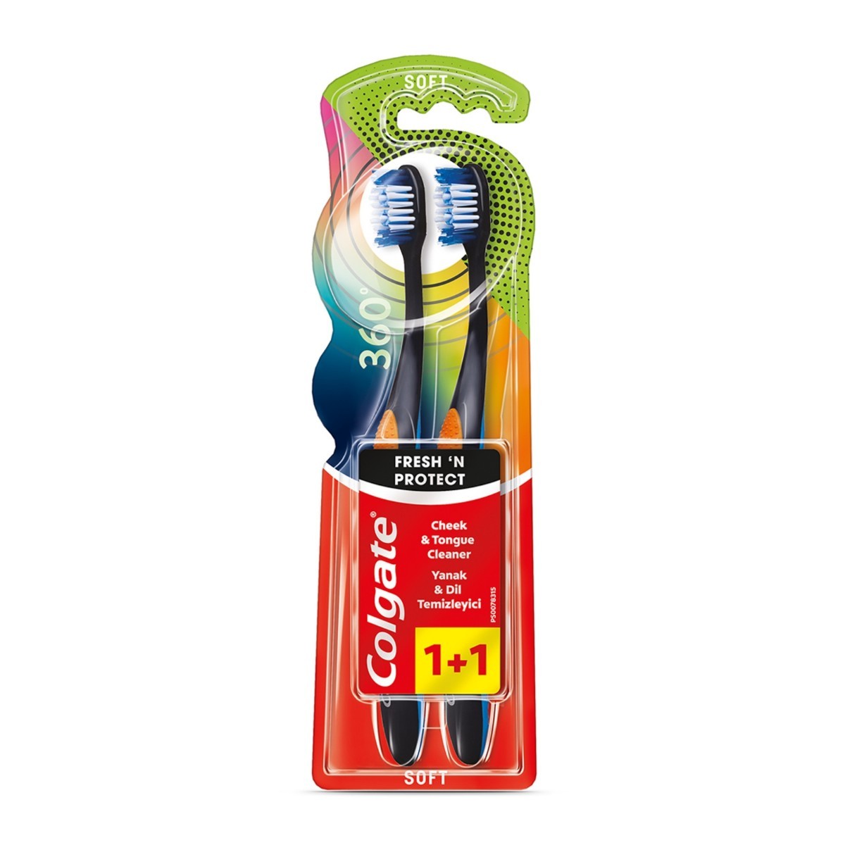 Colgate 360 Fresh Yumuşak 1+1 Diş Fırçası