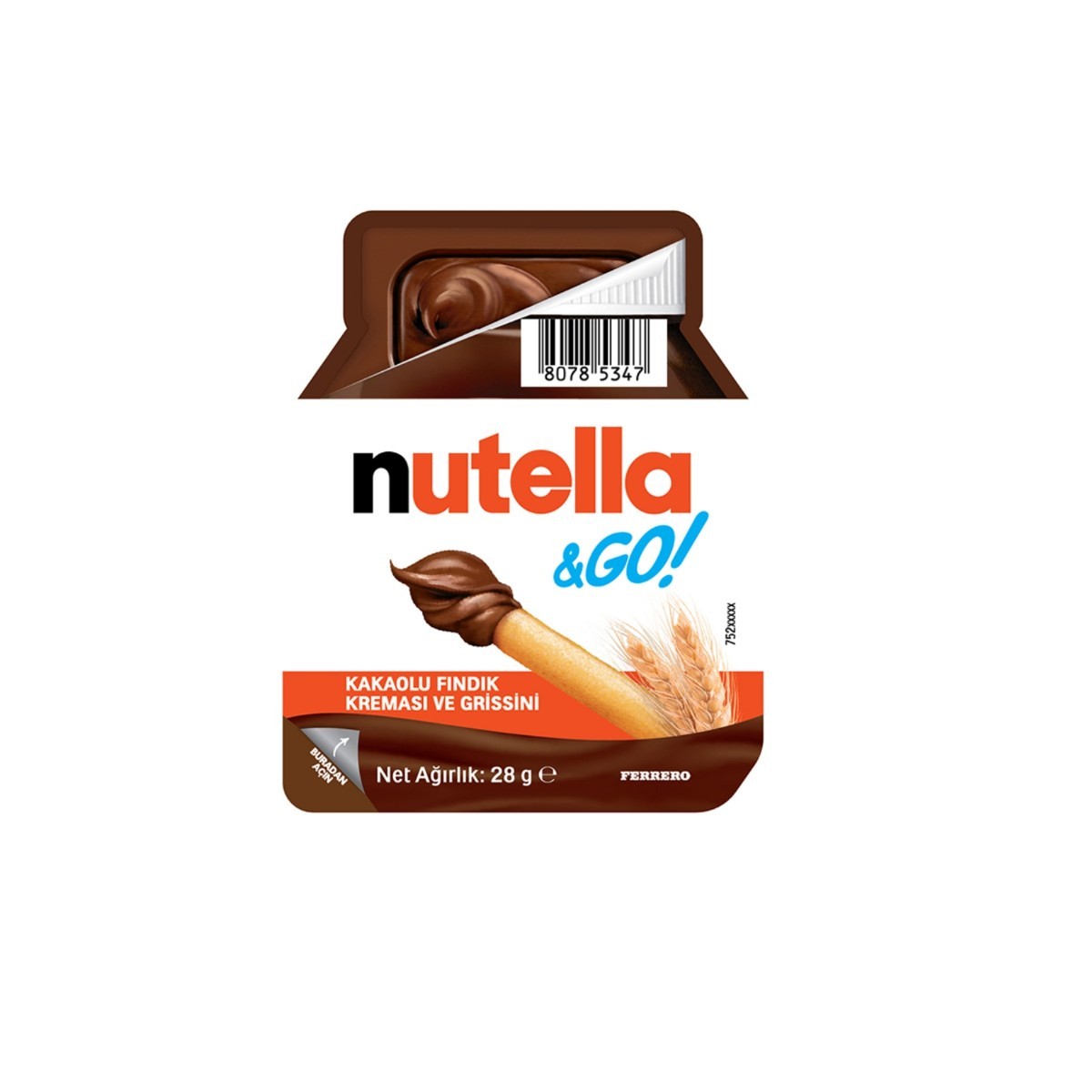Nutella  Go Kakaolu Fındık Kreması ve Grissini 28 Gr
