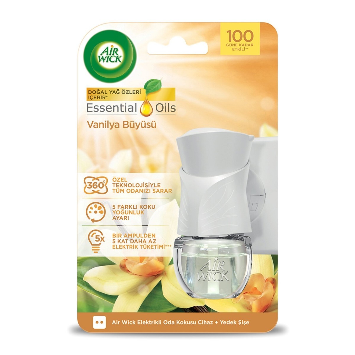 Airwick Elektrikli Kit Oda Kokusu Vanilya Yedekli 19 Ml