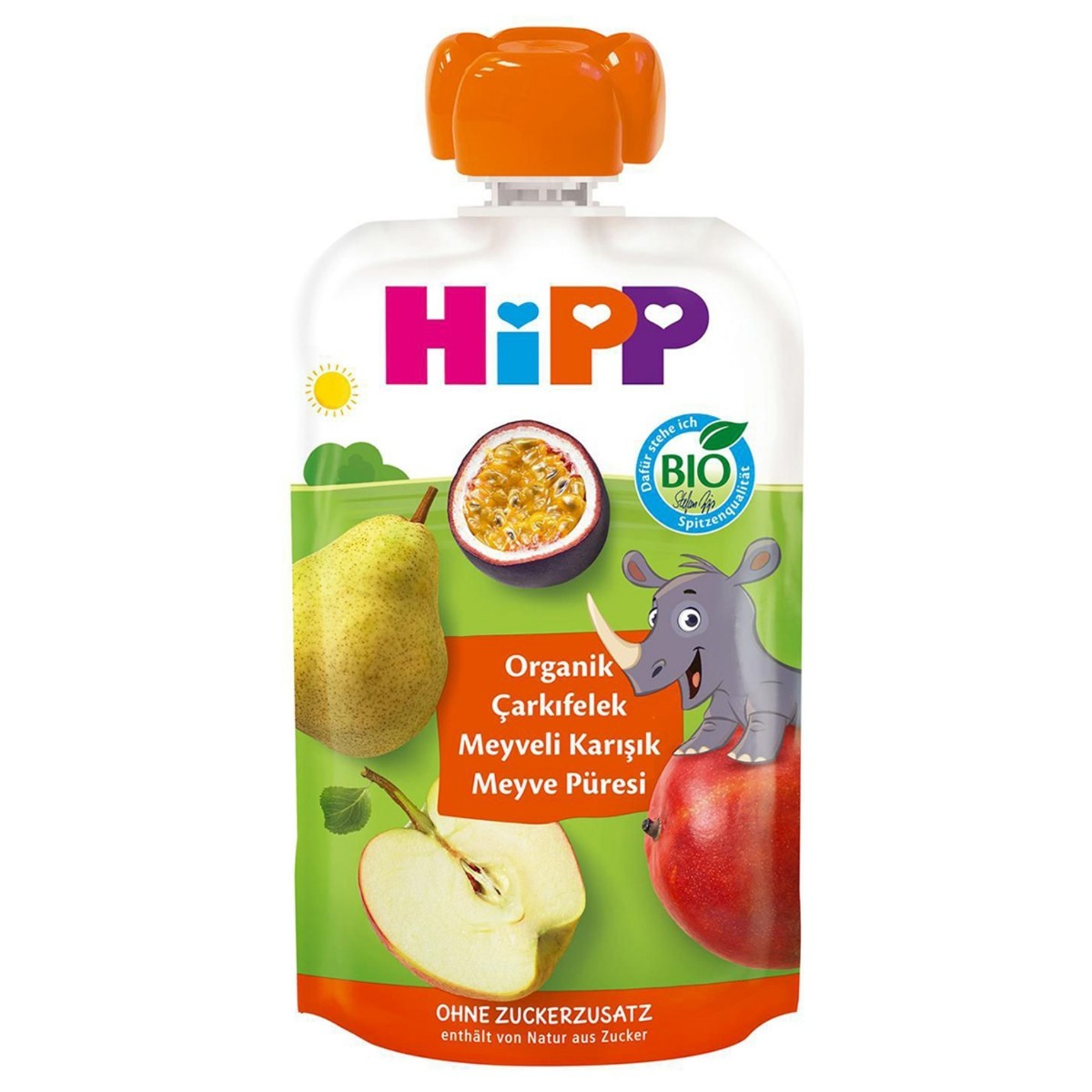 Hipp Organik Çarkıfelek Karışık Meyve Püresi 100 Gr