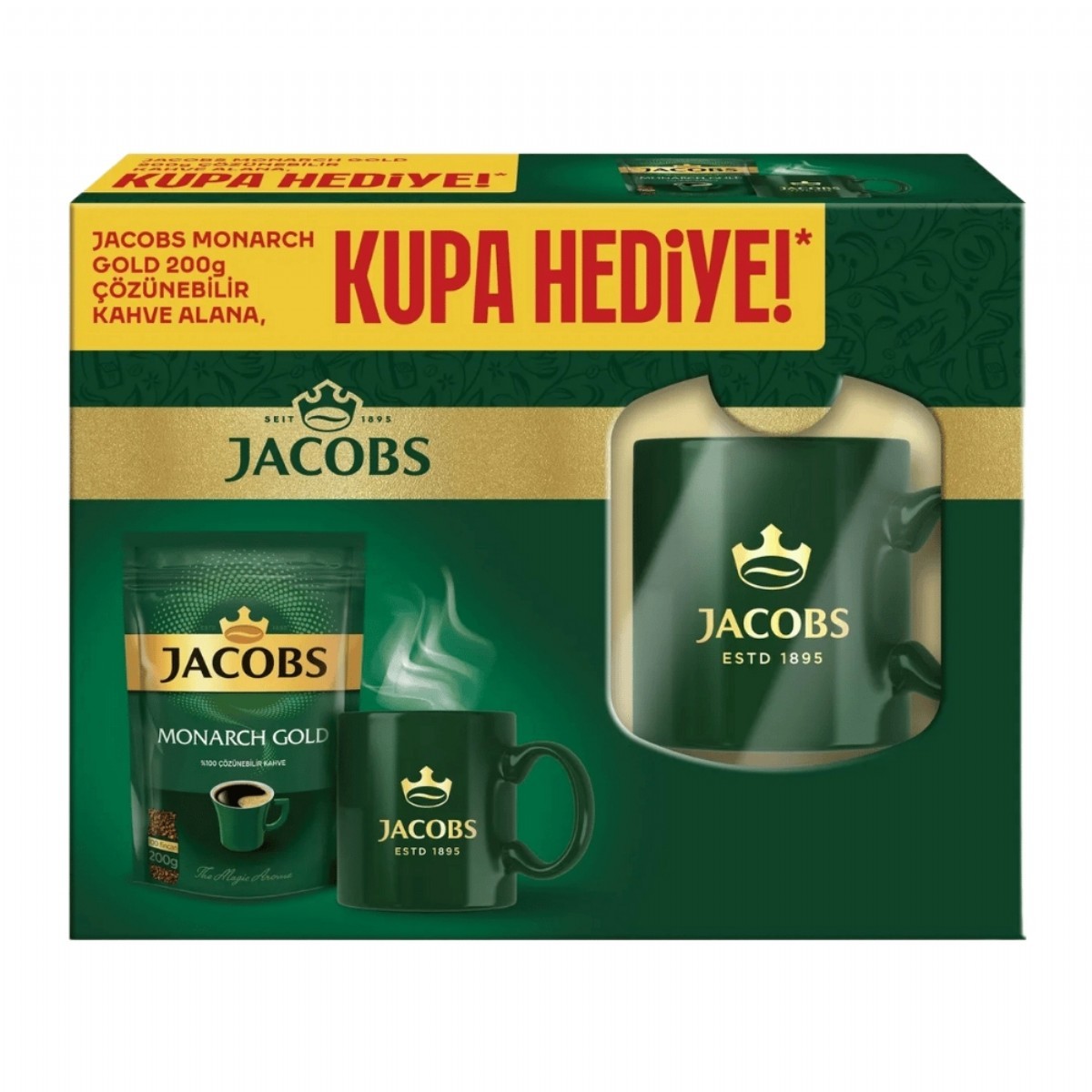 Jacobs Monarch Gold Kahve 200 Gr + Kupa Hediyeli