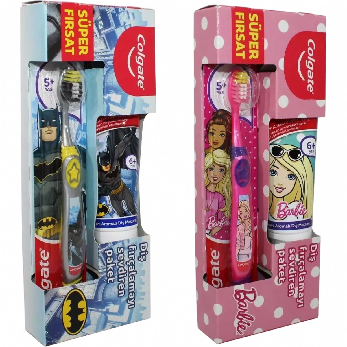 Colgate Barbie Spiderman Diş Fırçası + Diş Macunu 75 Ml