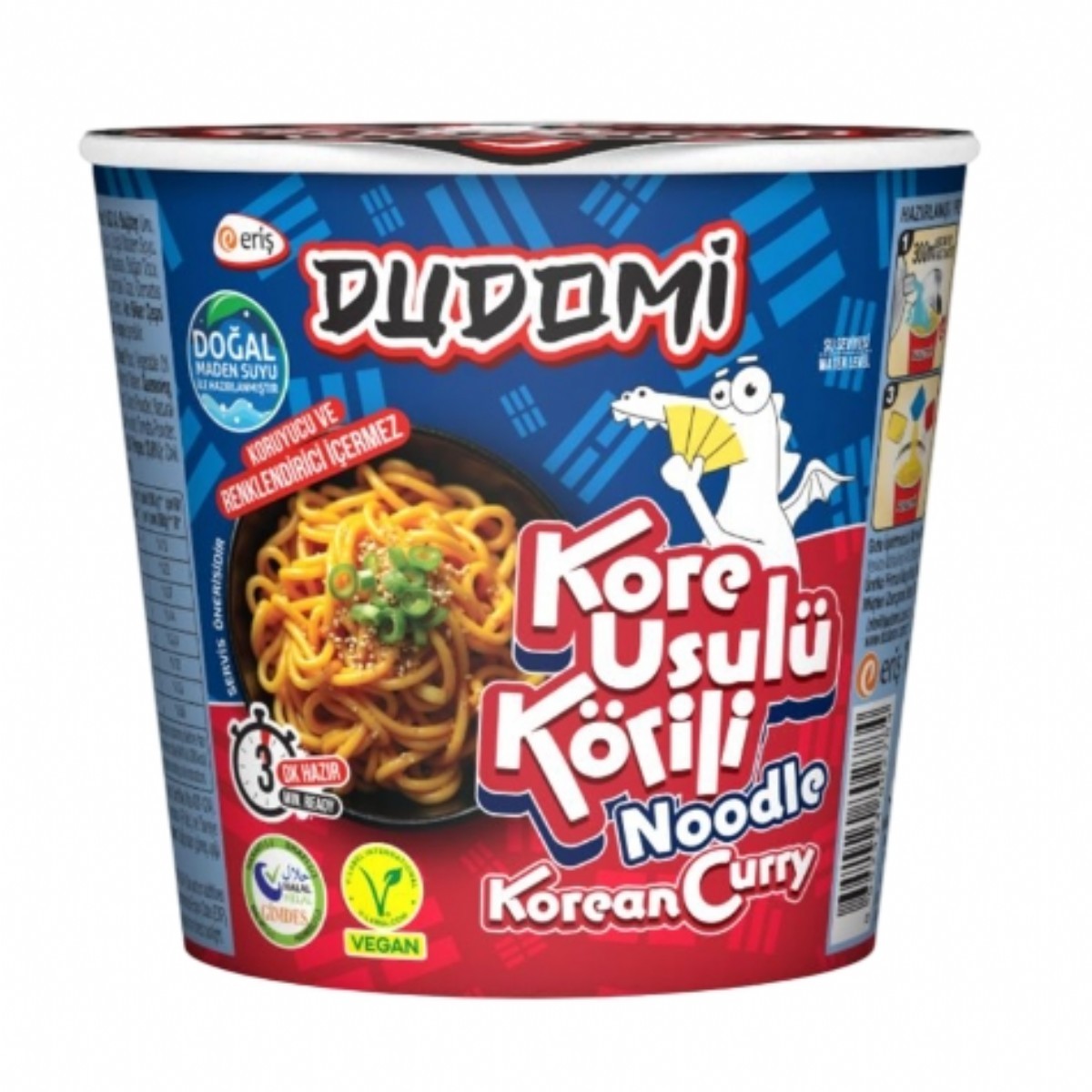 Dudomi Kore Usulü Körili Noodle Bardak 60 Gr.