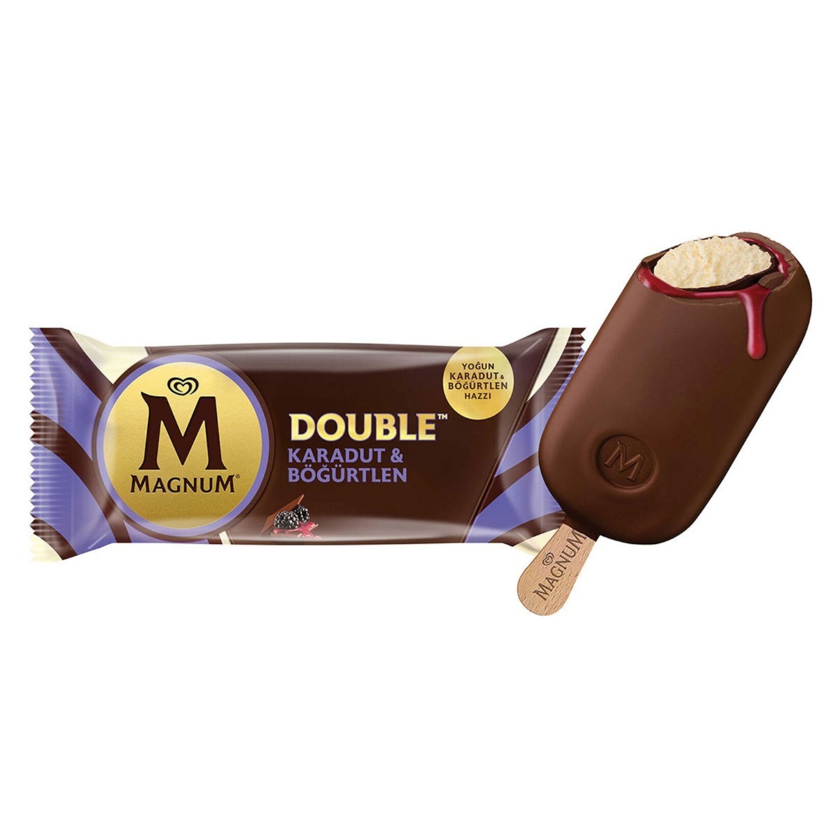 Magnum Double Karadut Dondurma 95 Ml