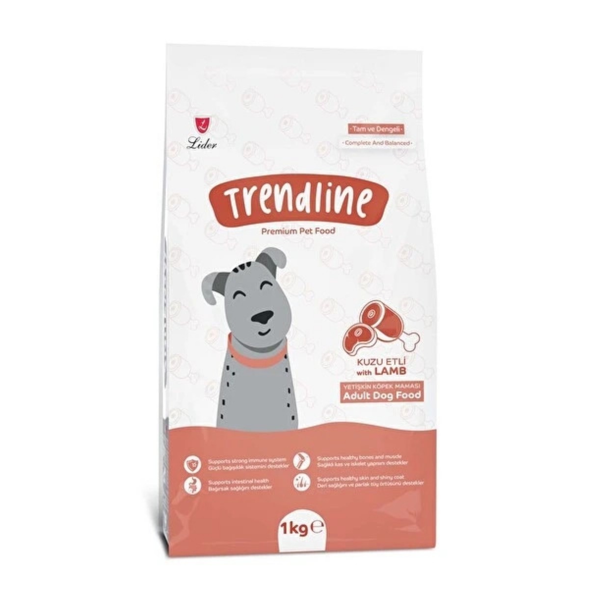 Trendline Kuzu Etli Yetişkin Köpek Maması 1 Kg