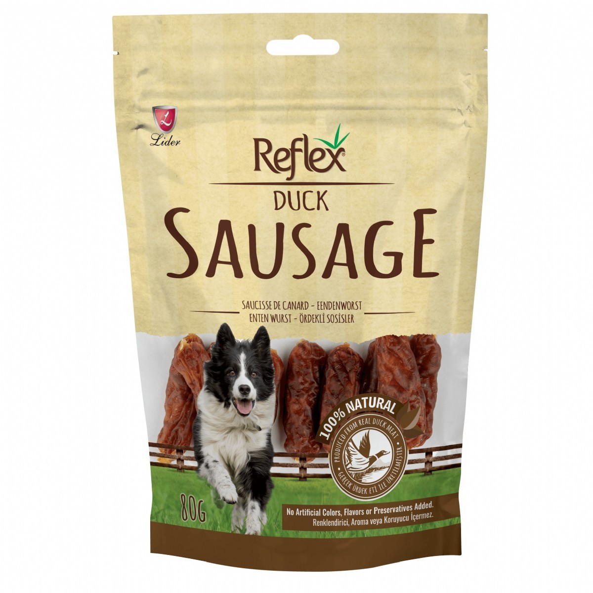 Reflex Ördekli Sosisler Köpek Ödül Maması 80 Gr