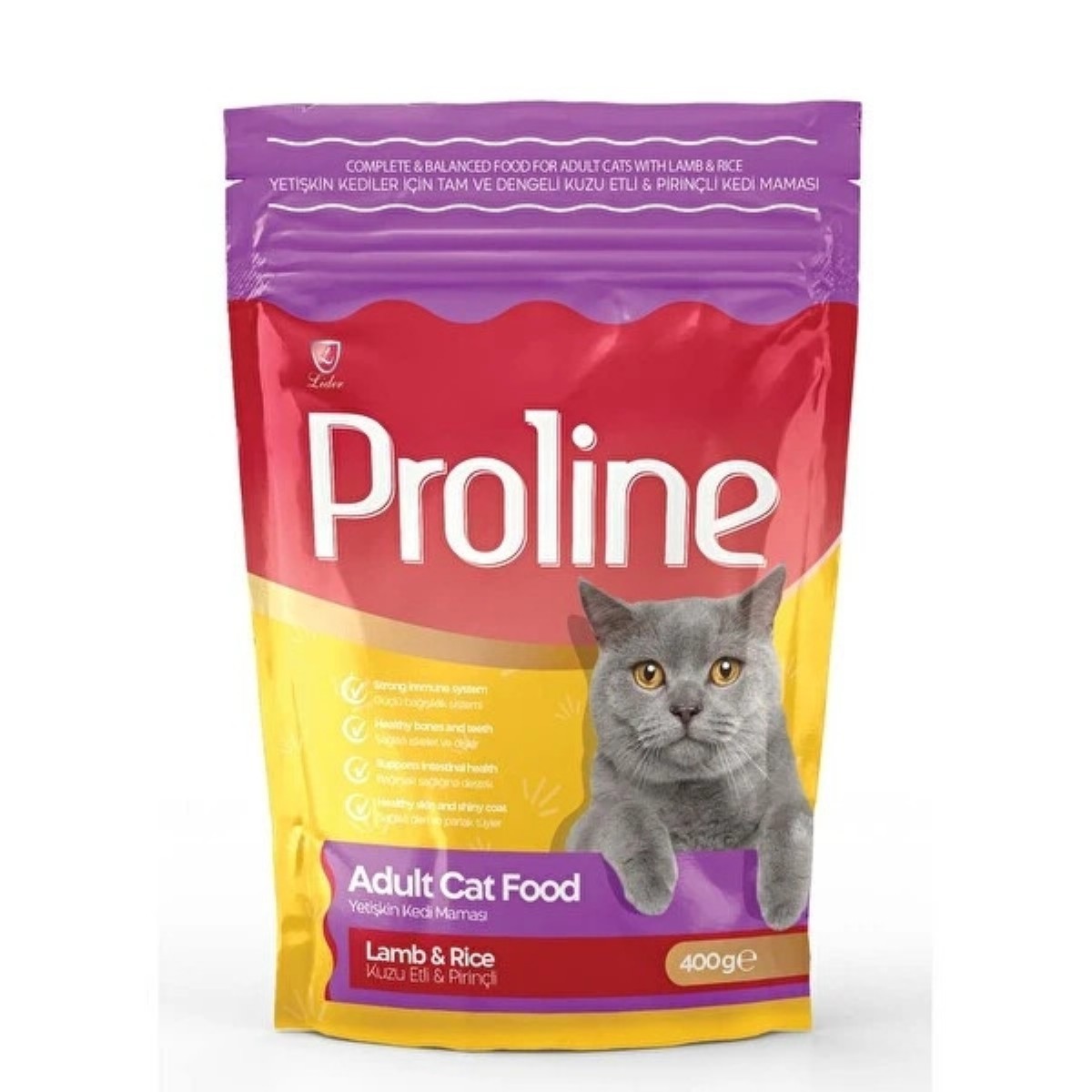 Proline Kuzu Etli  Pirinçli Yetişkin Kedi Maması 400 Gr