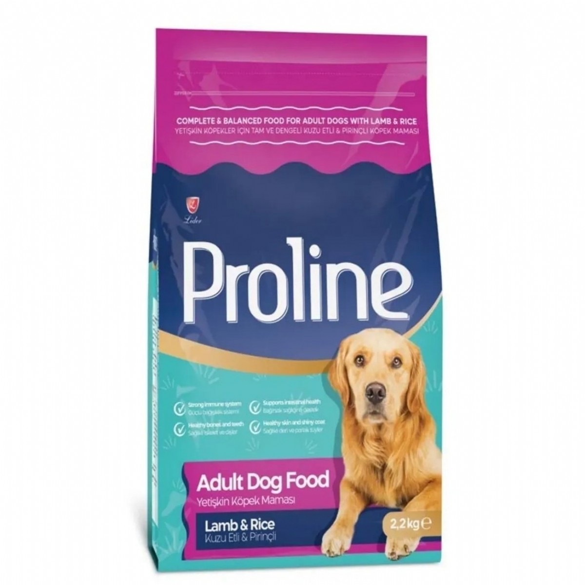 PROLİNE YETİŞKİN KÖPEK  KUZU ETLİ  PRİNÇLİ 2.2 KG