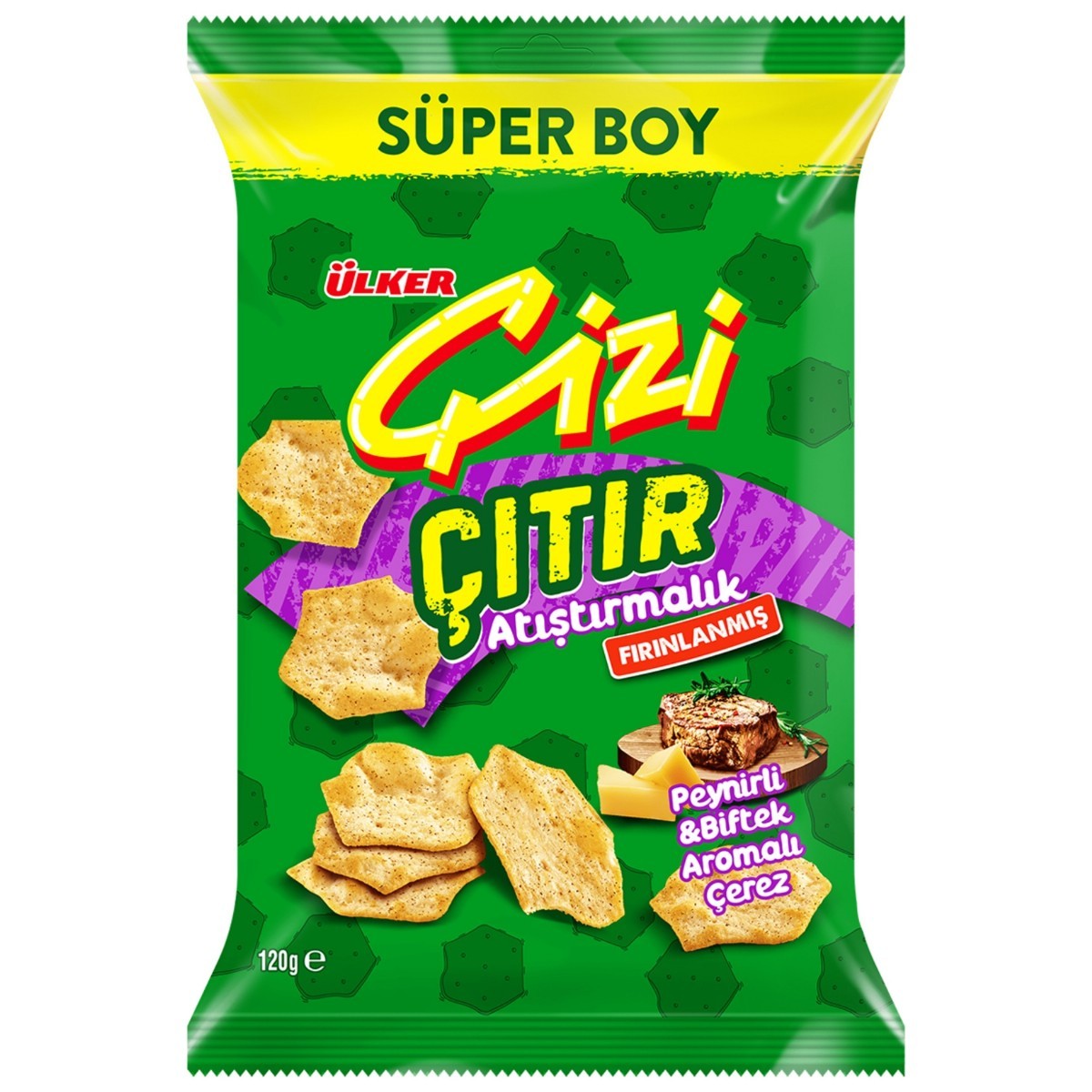 Ülker Çizi Çıtır Peynir  Biftek Aromalı Çerez 120 Gr