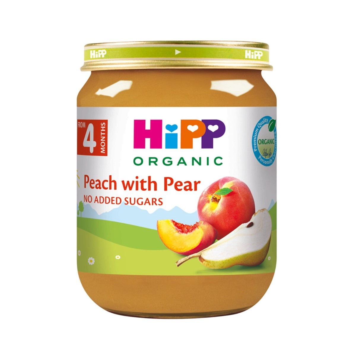 Hipp Organik Armutlu Şeftali Püresi Kavanoz Mama 125 Gr