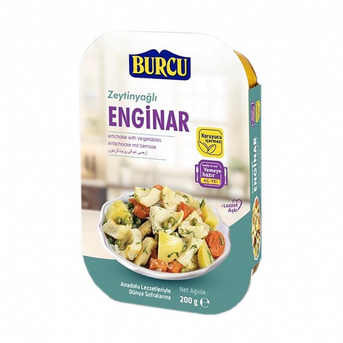 Burcu Zeytinyağlı Enginar 200 Gr