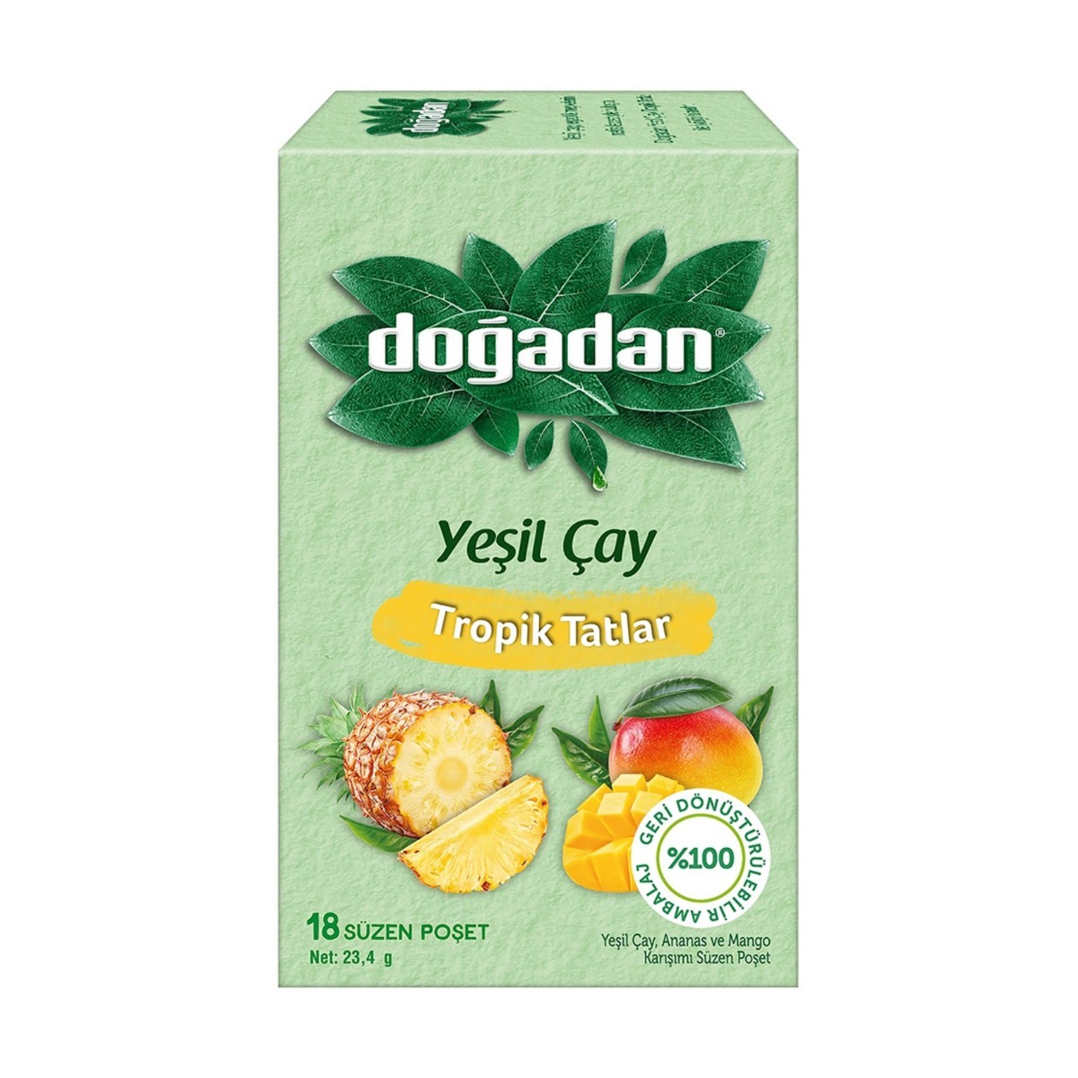 Doğadan Tropik Tatlar Yeşil Çay 18 li