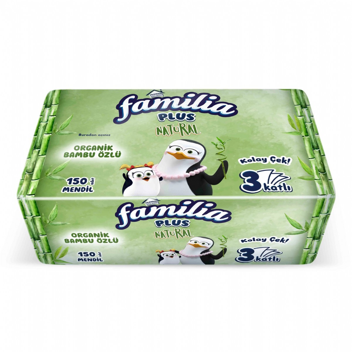Famılıa Plus Natural Pratik Mendil Peçete 150li