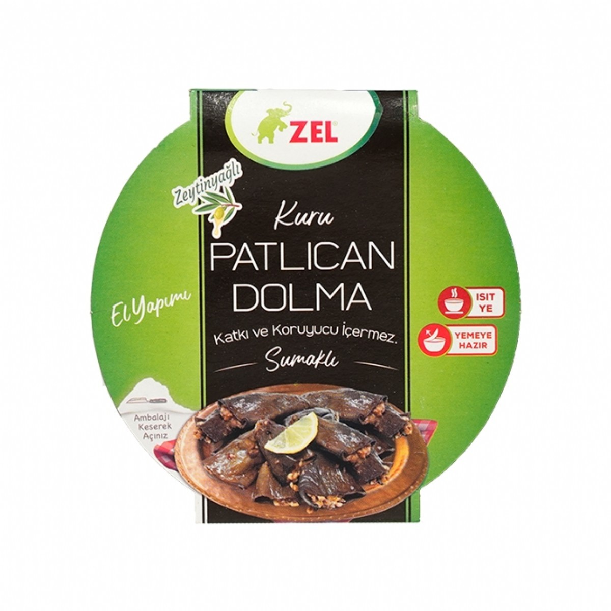 Zel Zeytinyağlı Sumaklı Kuru Patlıcan Dolması 250 Gr
