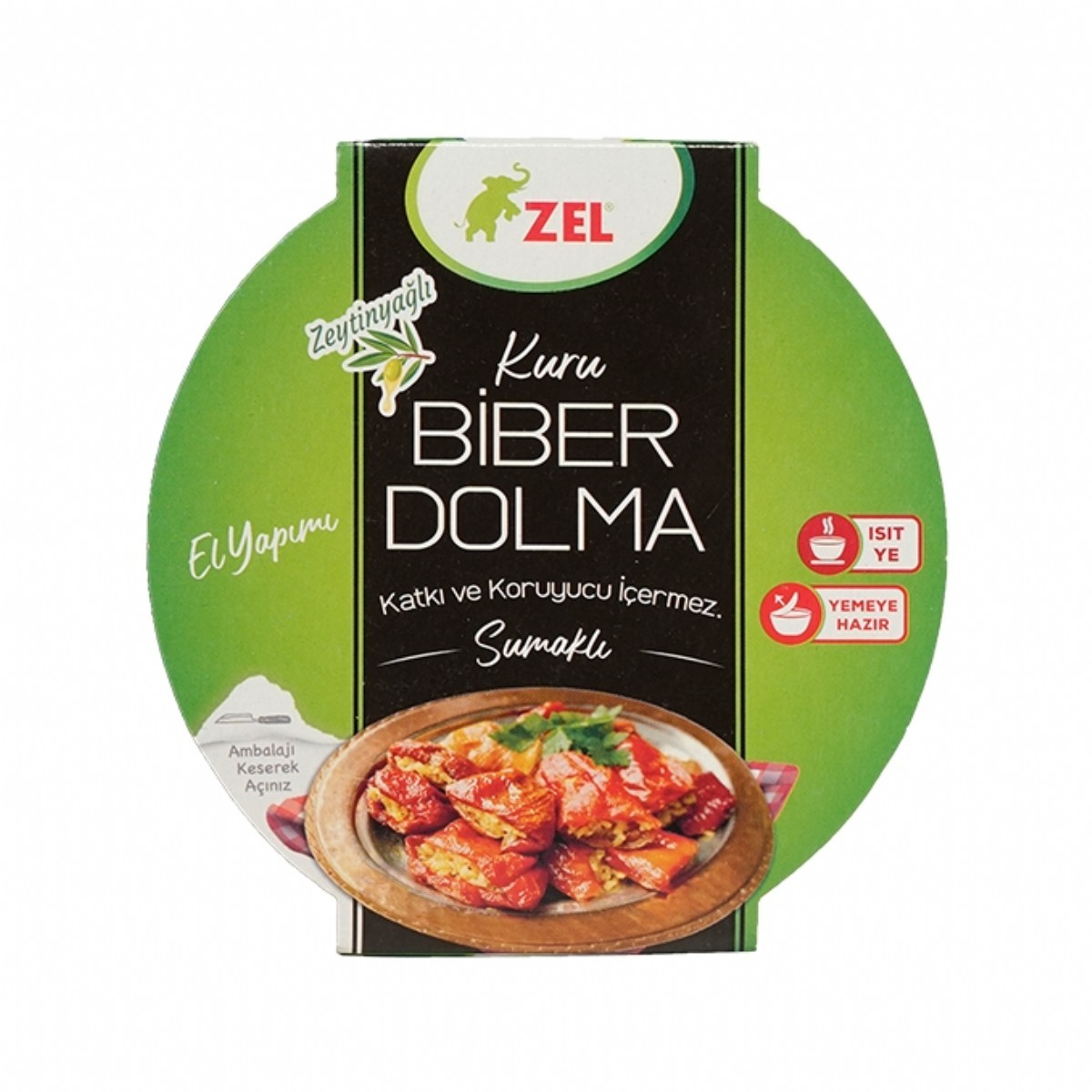 Zel Zeytinyağlı Sumaklı Kuru Biber Dolması 250 Gr