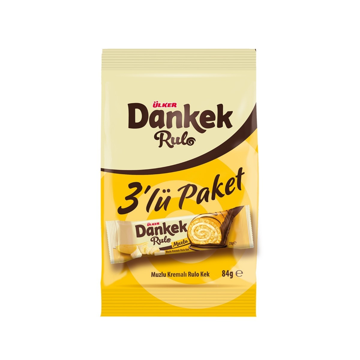 Ülker Dankek Muzlu Kremalı Rulo Kek 3lü Paket 84 Gr