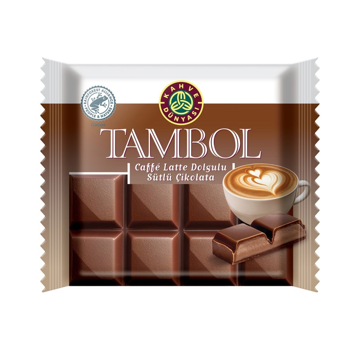 Kahve Dünyası Tambol Caffe Latte Dolgulu Sütlü Çikolata 100 Gr
