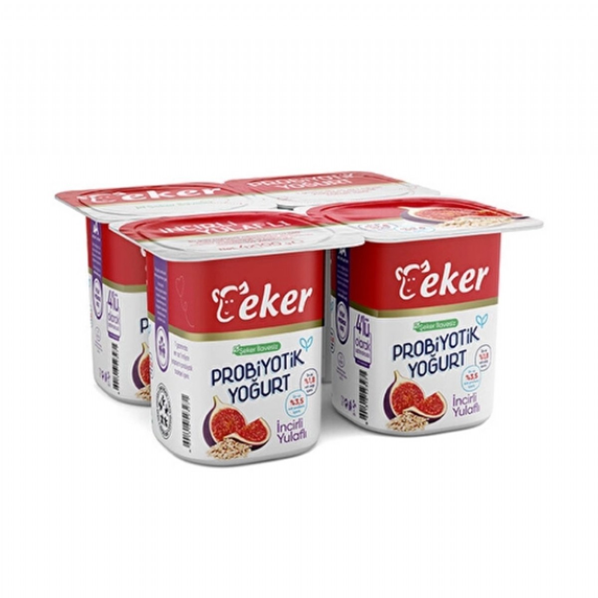 EKER PROBİYOTİK YOĞURT İNCİRYULAF 4X100 GR