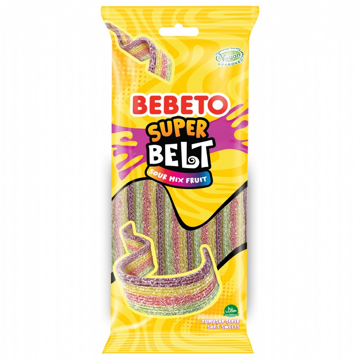 Bebeto Super Belt Mix Fruit Jelibon 75 Gr