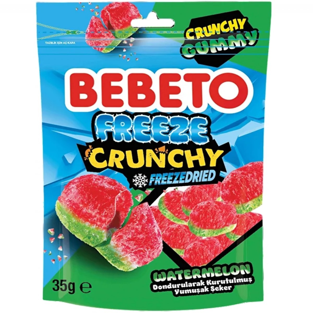 Bebeto Freeze Crunchy Karpuz 35 Gr