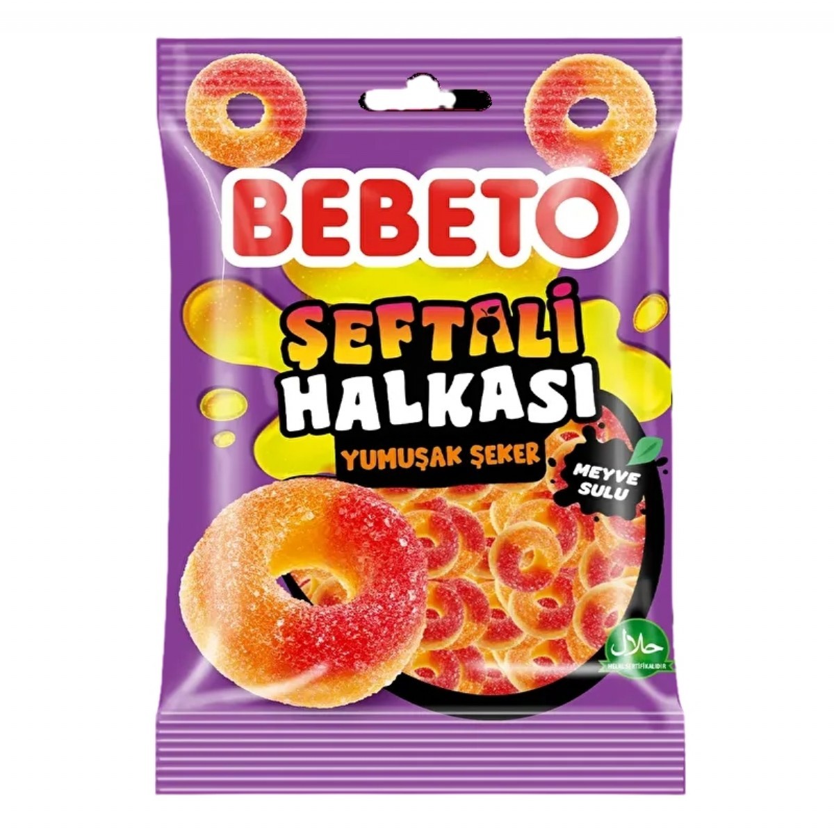 Bebeto Şeftali Halkası Jelibon 80 gr
