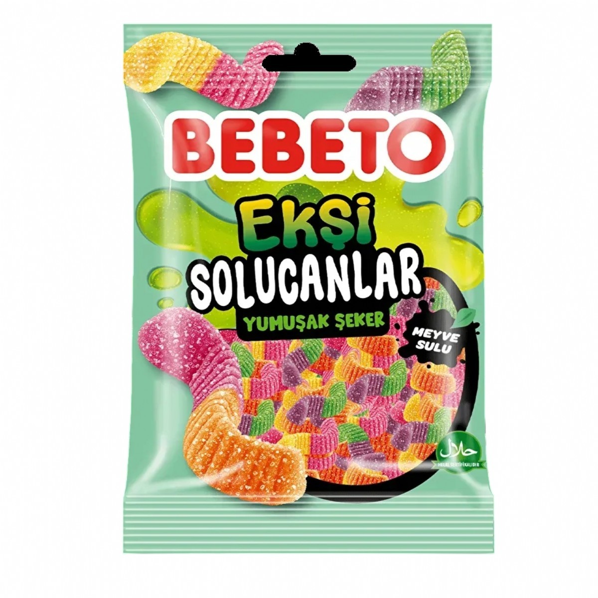 Bebeto Ekşi Solucanlar Jelibon 80 gr