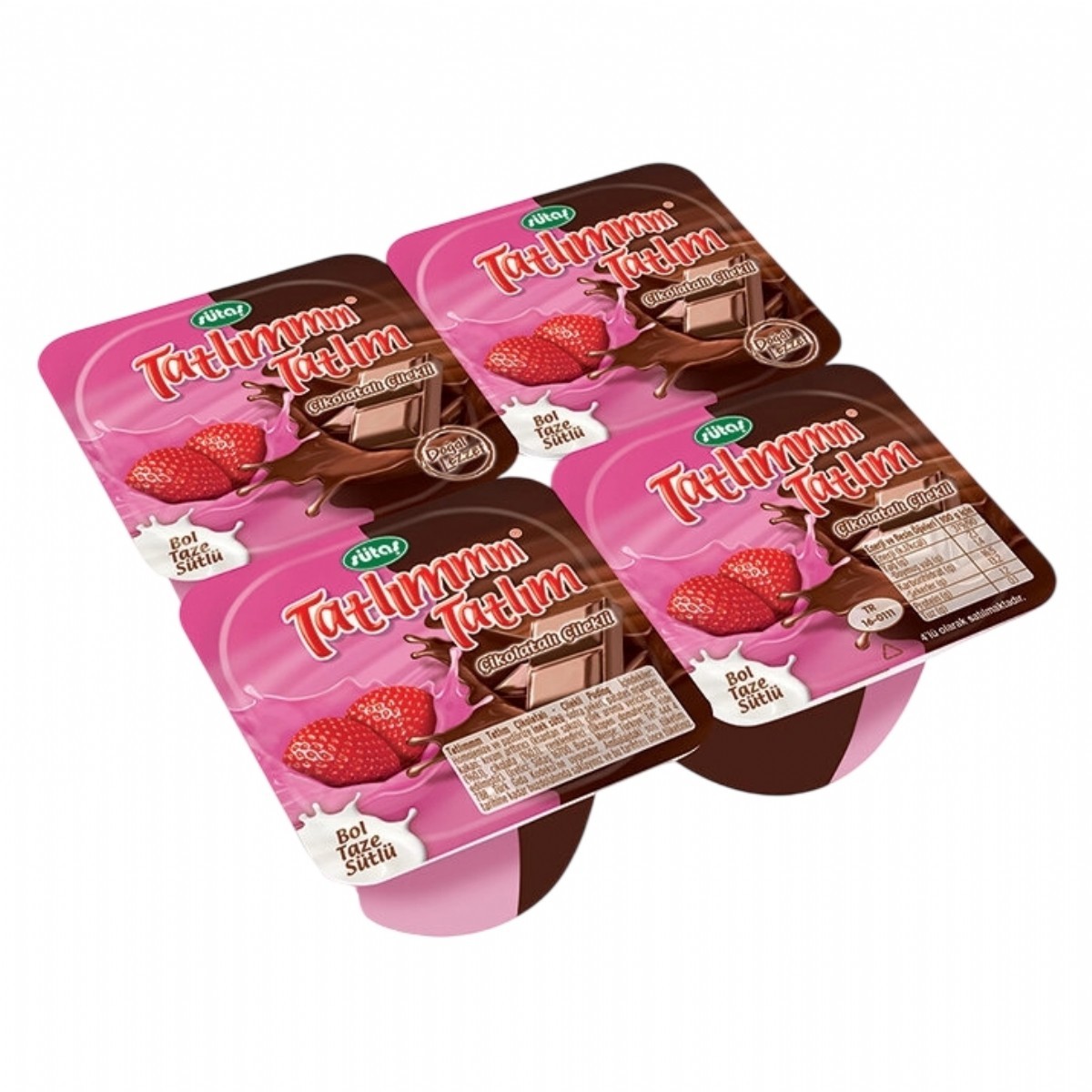 Sütaş Tatlım Çikolatalı Çilekli 4x65 G