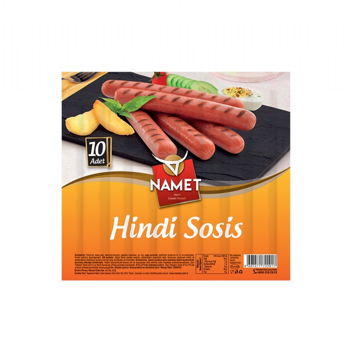 Namet Hindi Uzun Sosis 420 G