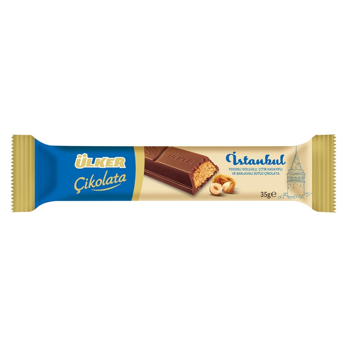 Ülker Çikolata İstanbul Fındıklı  Çıtır Kadayıflı 35 Gr