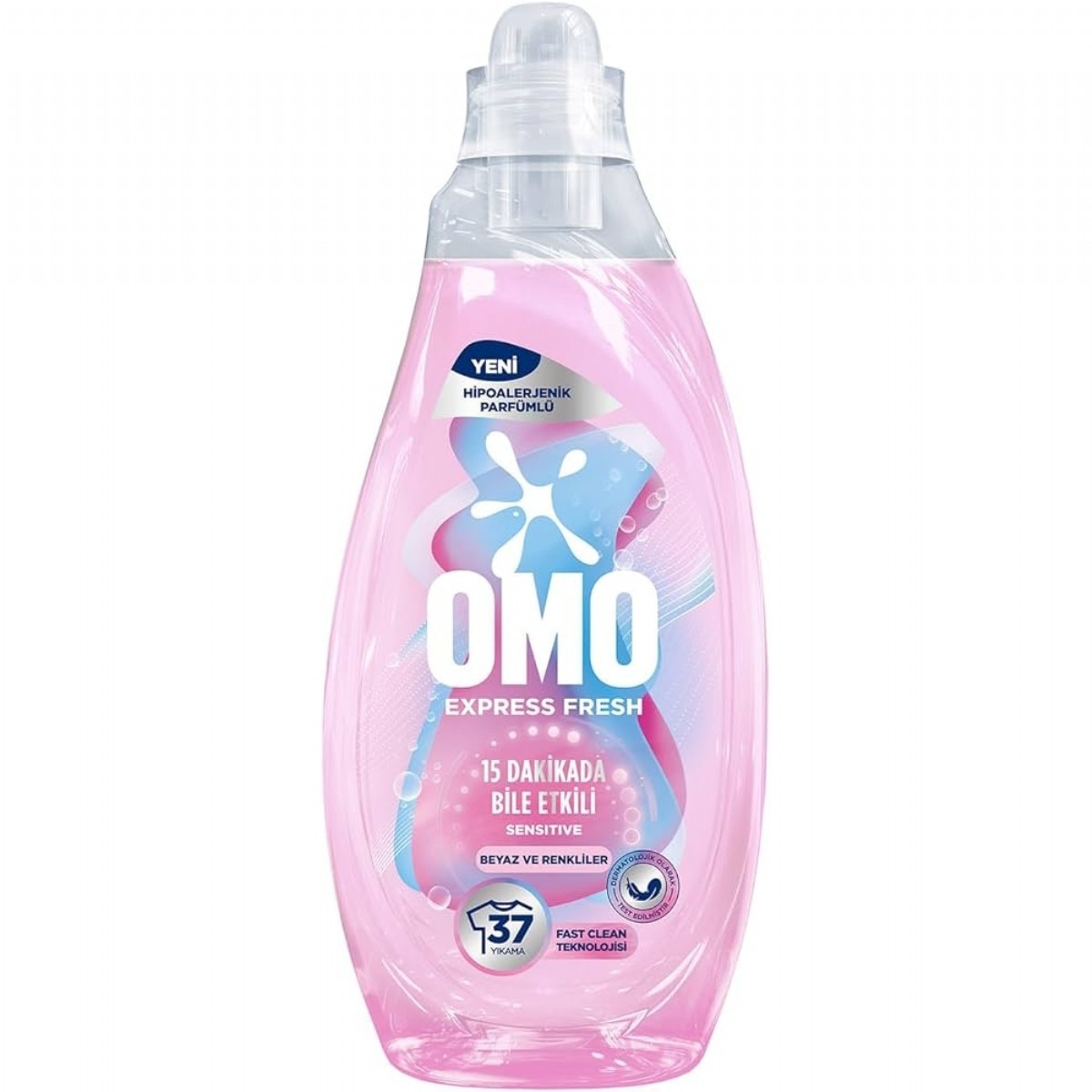 Omo Express Sıvı Çamaşır Deterjanı Hipoalerjenik 1480 Ml