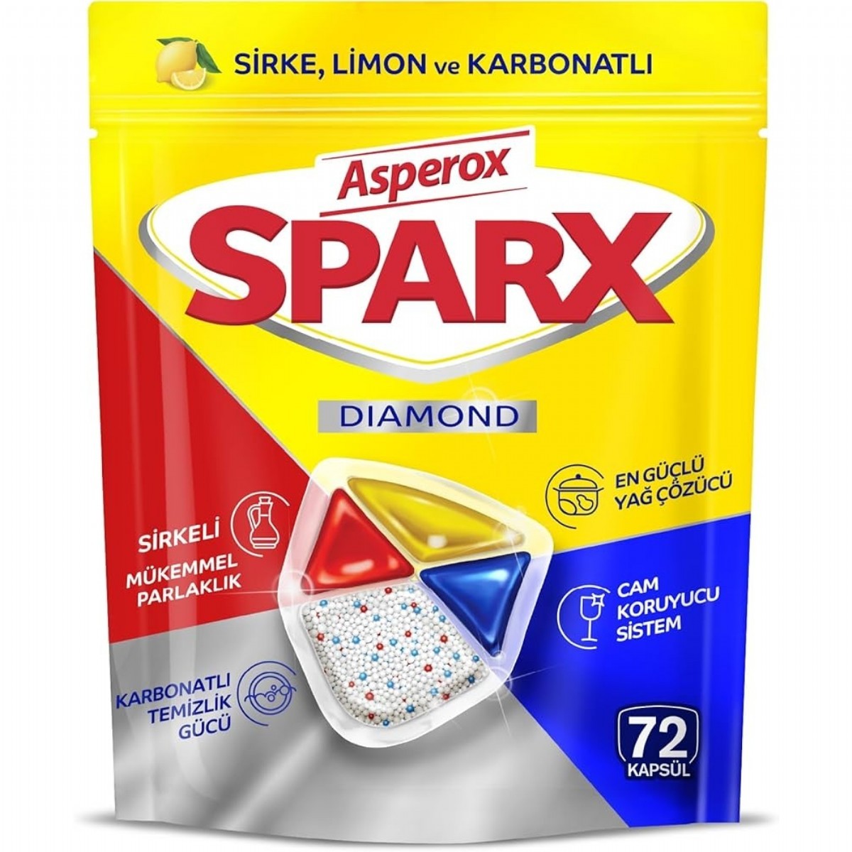 Asperox Sparx Bulaşık Makinesi Tableti 72 Li