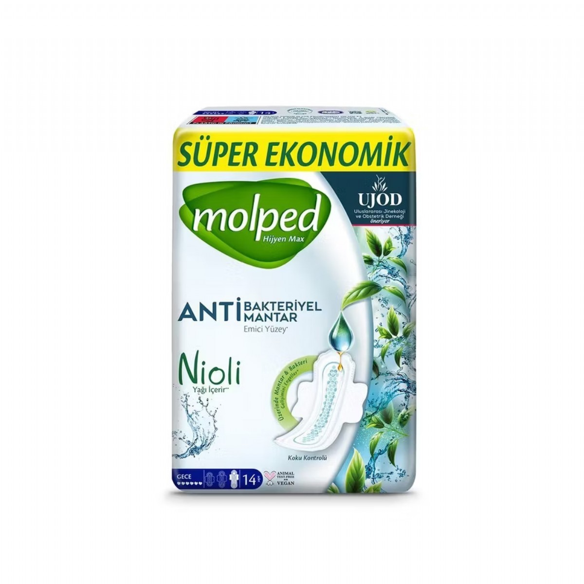 Molped Hijyen Max Gece Ped 14lü