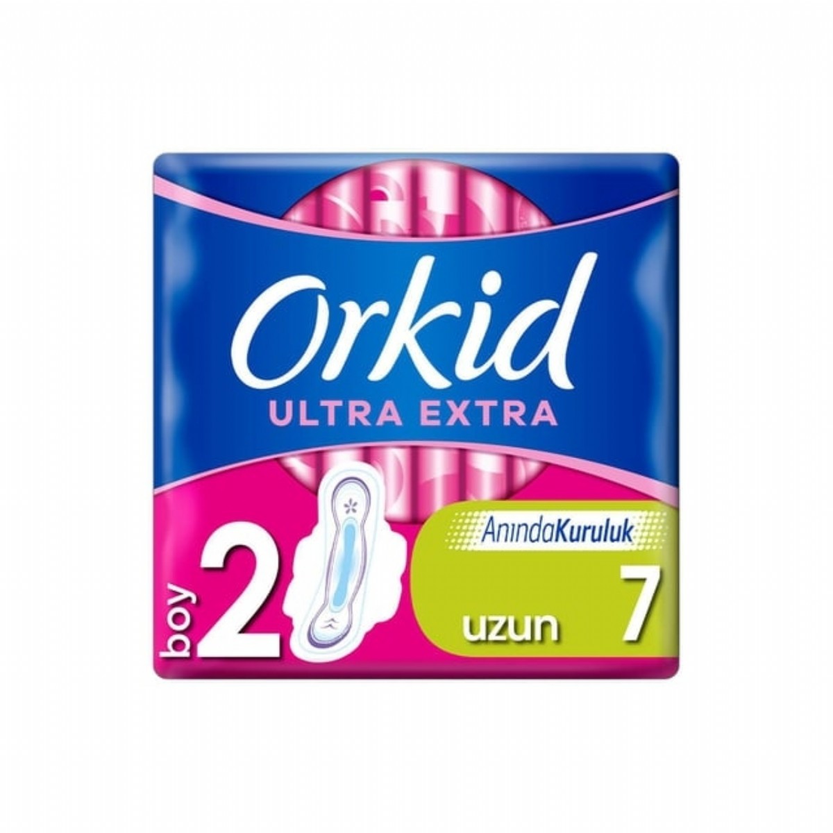 Orkid Ultra Hijyenik Ped Tekli Uzun 7 li