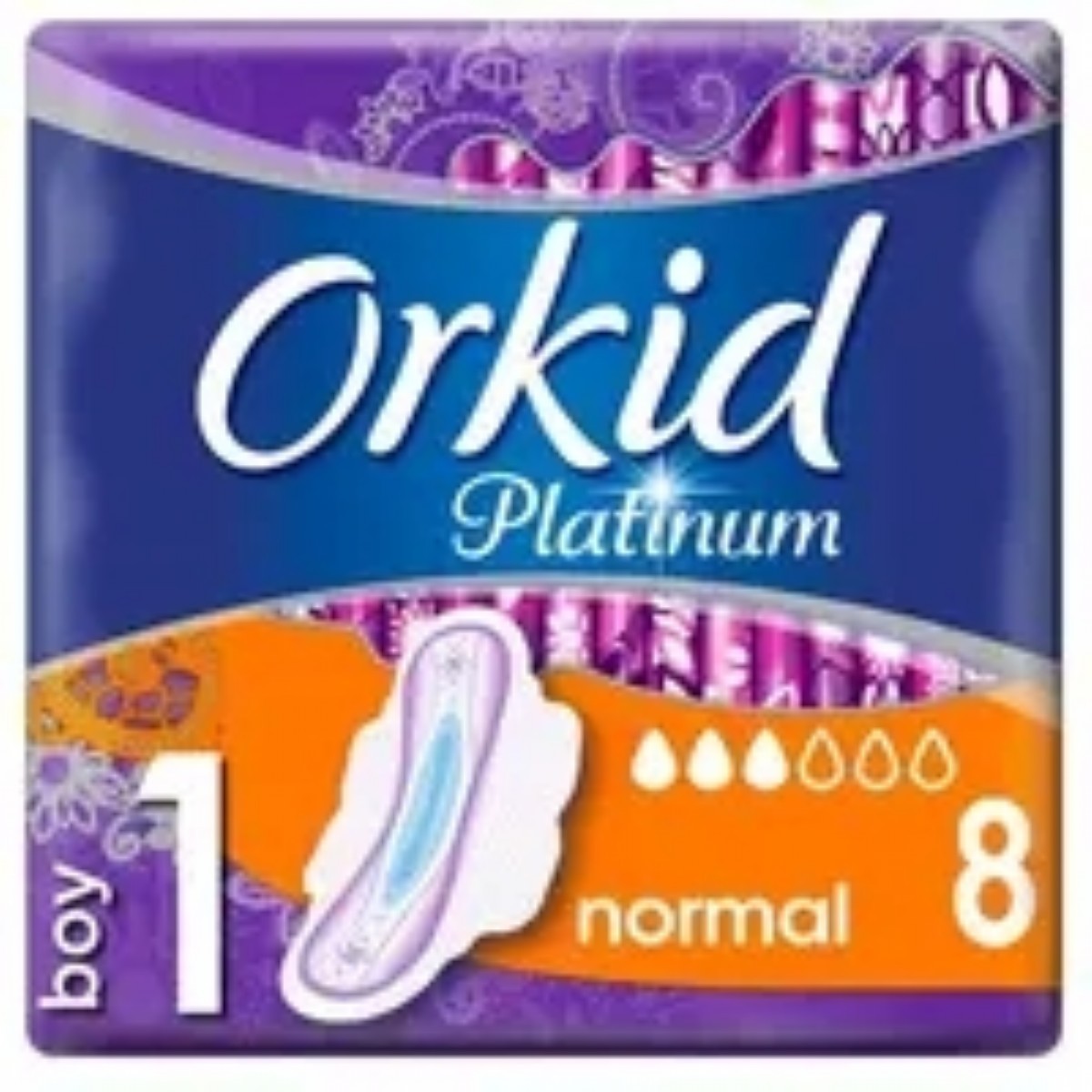 Orkid Hijyenik Ped Ultra Platinum Normal 8 li