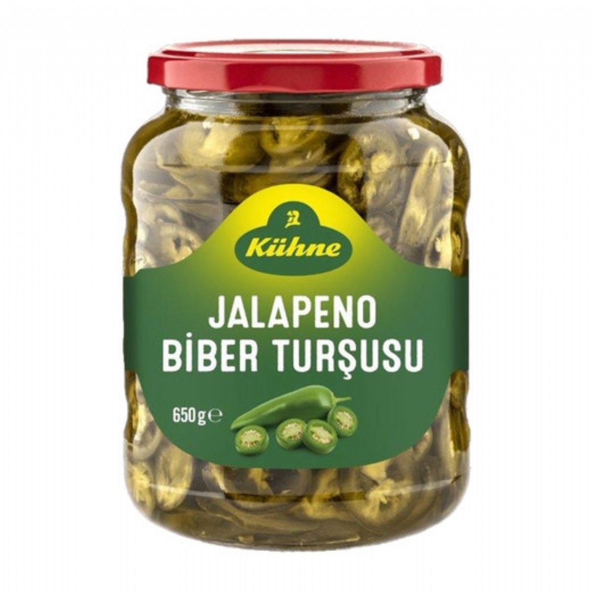 Kühne Jalapeno Biber Turşusu 650 Gr