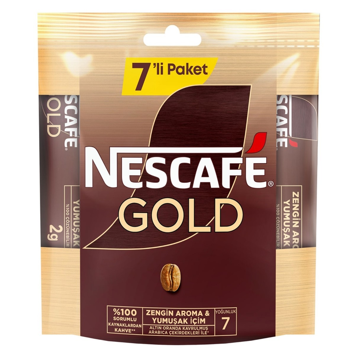Nescafe Gold Çözülebilir Kahve 2 Gr 7li Paket