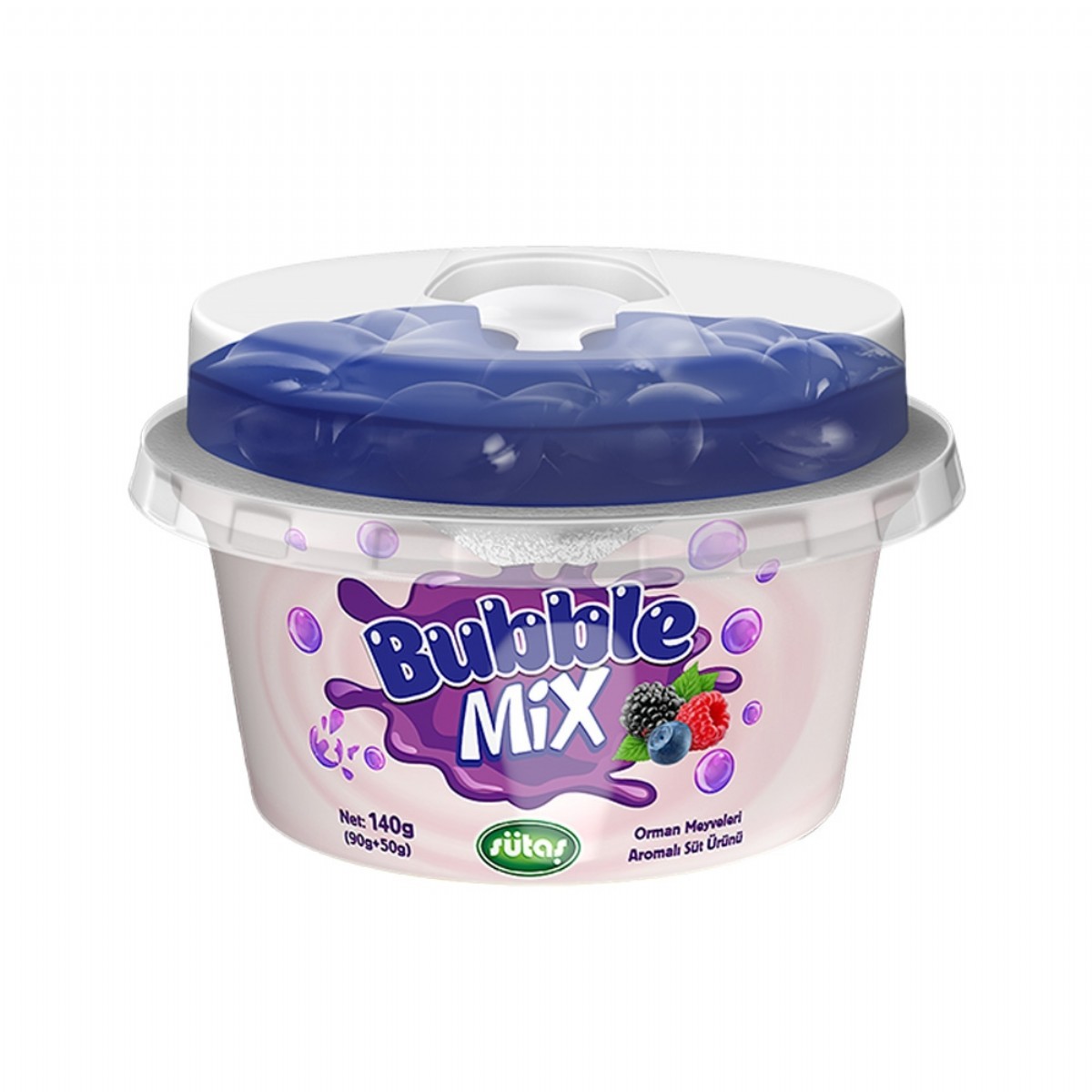 Sütaş Bubble Mix Orman Meyveli 140 Gr