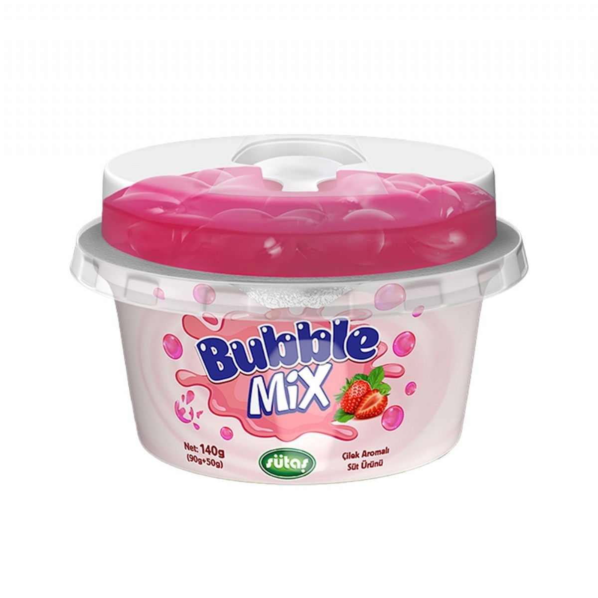 Sütaş Bubble Mix Çilekli 140 gr