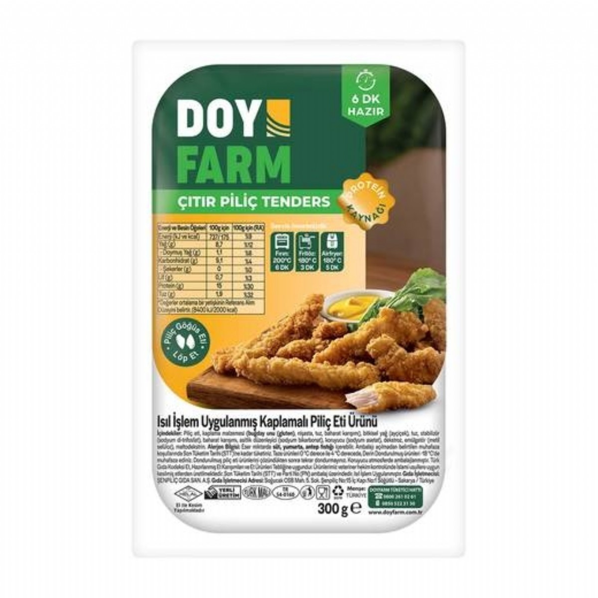 Şenpiliç Doyfarm Çıtır Piliç Lokmalık 300 Gr