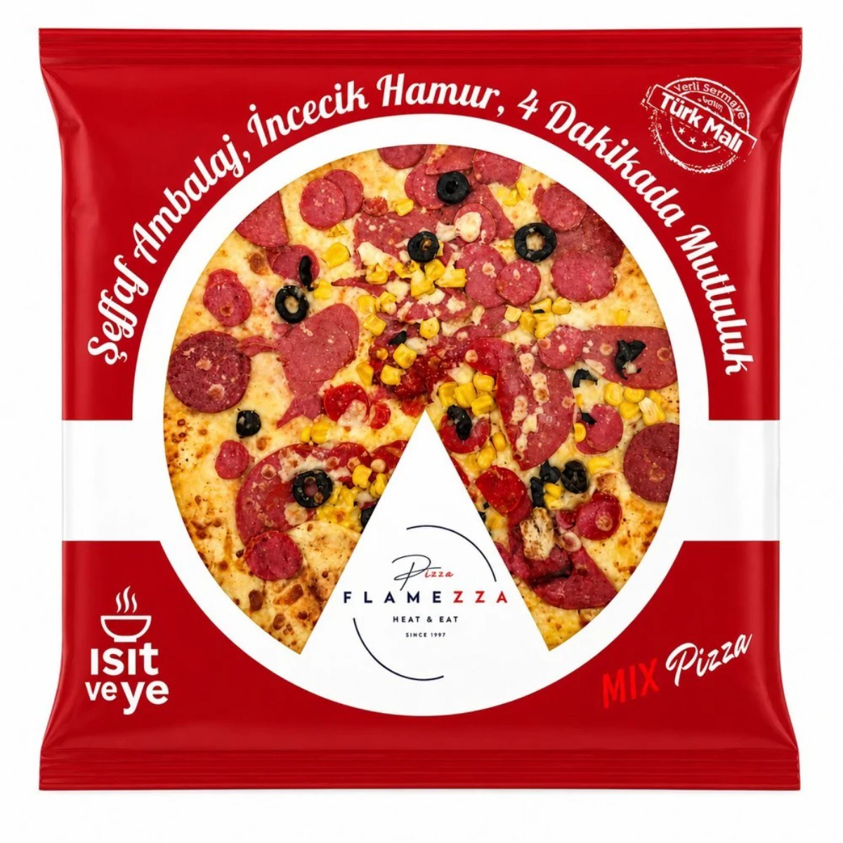 Flamezza Karışık Pizza Kalın Hamur 395 Gr