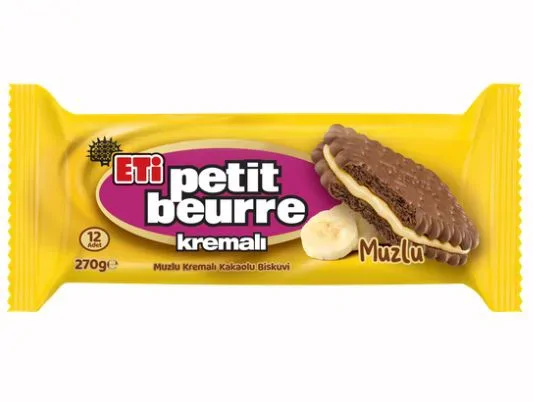 Eti Petit Beurre Muslu Kremalı Bisküvi 270 Gr