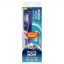 Signal White Now Extra Fresh Diş Macunu 50ml + Performance Orta Diş Fırçası