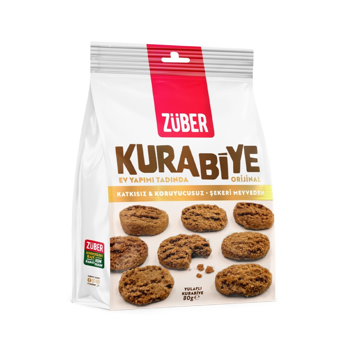 Züber Kurabiye Yulaflı 80 Gr