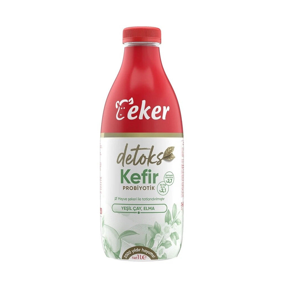 Eker Kefir Detoks Yeşil Çay Elma 1 Lt