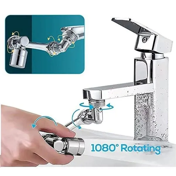 1080 derece dönebilen robotik musluk başlığı (musluk robotu) - Ürün Görseli 1